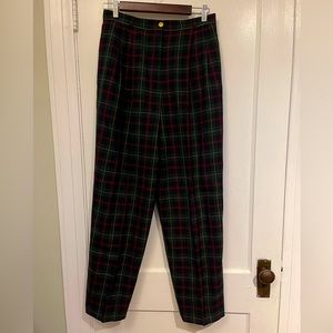 Vintage wool plaid pants, 28” waist